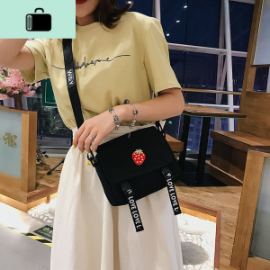 韩国ins森系日系可爱斜挎包女学生单肩包文艺学院风软妹帆布小包NEW LAKE女士单肩包