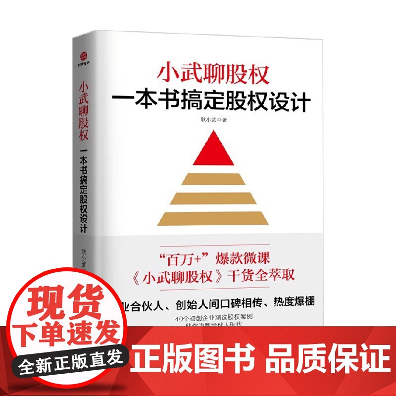 小武聊股权 一本书搞定股权设计 耿小武 著 管理
