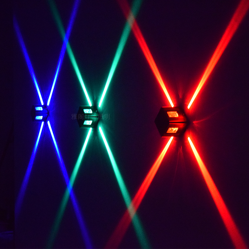 led十字星光灯过道走廊壁灯ciaa户外防水壁灯彩色灯外墙装饰灯景观灯