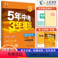 化学 九年级下 [正版]2024新版 五年中考三年模拟九年级下册化学北京课改版9九年级下册练习册试卷5年中考3年模拟九下