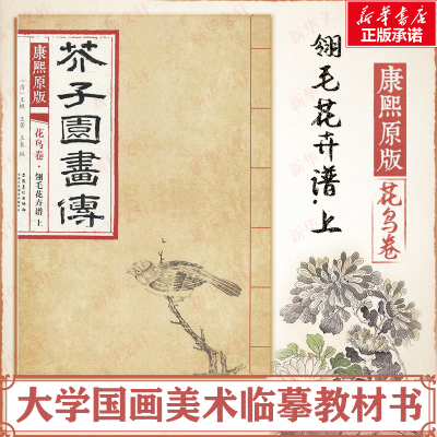 [M]康熙原版芥子园画传.花鸟卷.翎毛花卉谱.上-9787539861173