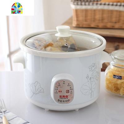 全自动智能养生陶瓷电炖锅保温炖汤白瓷砂锅煮粥煲汤锅宝宝慢炖锅 FENGHOU 紫砂6.0L(适合6-8人)自动保温