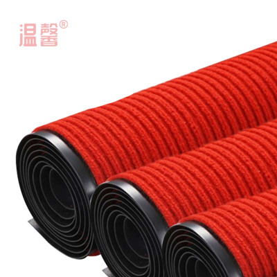 温馨 条纹地毯 大红色1.6*15m 卷