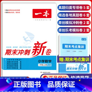 2年级上册 数学 期末冲刺新卷 小学通用 [正版]小学期末冲刺新卷语文数学一年级二年级三年级上册下册四五六年级人教版单元