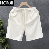 HLCOMAN夜店网红款个性短裤男款夏季休闲五分裤2024新款男士夏天外穿裤子