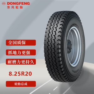 东风 8.25R20轮胎总成(轮辋总成+内外胎+垫带)