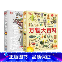 万物+知识 [正版]DK万物大百科 DK知识大百科 全套2册自然科普书籍精装d6-7-10岁dk百科全书军事恐龙