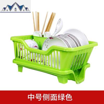 厨房用品用具小百货置物架碗架多功能放碗碟盘子架碗筷沥水收纳架 三维工匠