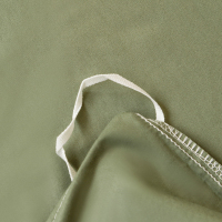 安居先森ANJU250660 1.2米床160*210cm全棉100s纯色三件套抹茶绿色