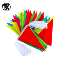 铁迅三角串旗拉旗小彩旗X42 面