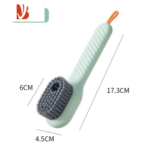 三维工匠多加液鞋刷家用按压出液洗鞋子刷鞋工具按压式软毛衣物清洁刷