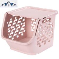 厨房蔬菜置物架收纳筐塑料零食水果篮子家用杂物落地多层储物篮 三维工匠收纳篮