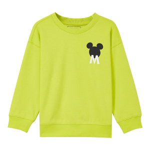 [1件5折价:52.5]美特斯邦威卫衣男女童新款童装合家欢中性米奇圆领针织衫