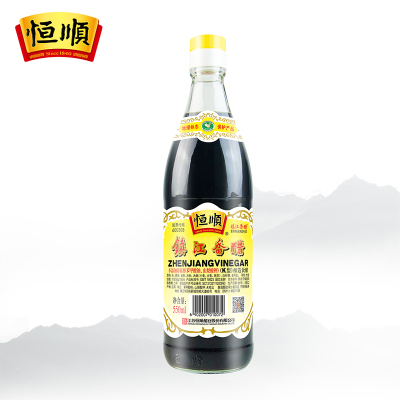 恒顺K型香醋 糯米原酿550ml*2瓶 总酸≥5.5g/100ml 0防腐剂