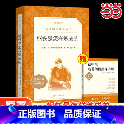 [4册]8年级必读书目 经典常谈+钢铁是怎样炼成的+名人传+给青年的十二封信 初中通用 [正版]骆驼祥子和钢铁是怎样炼成