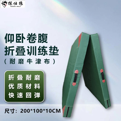 探仕狼 TSL-T211仰卧卷腹训练垫仰卧起坐折叠垫[牛津布两折叠] 5个装 200*100*10cm