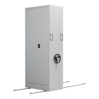 臻远 ZY-MJJA-22 手摇密集架移动档案柜钢制轨道密集柜 通门 一列1组