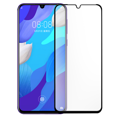 [买2送磨砂手机壳]轻万适用华为nova5pro钢化膜全屏黑色高清透明防摔贴膜huawei手机保护膜全玻璃