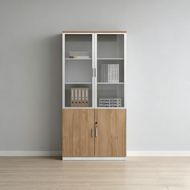 易企采 两门文件柜 办公室档案资料文件收纳储物书柜 单位:组 40*80*200CM