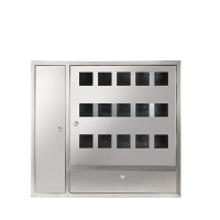 VADAKA监控304室内明装暗装防水防尘不锈钢电表箱4户700*620*160个