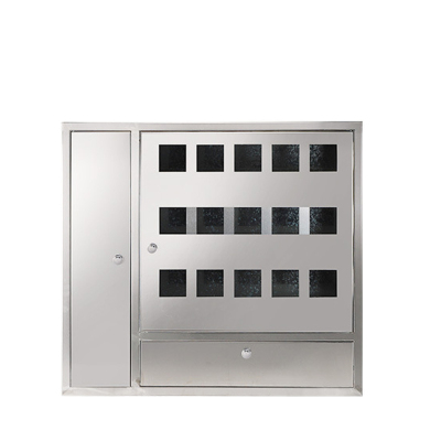 VADAKA监控304室内明装暗装防水防尘不锈钢电表箱4户700*620*160个