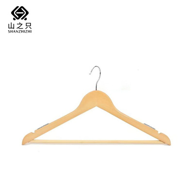 山之只 木质防滑衣架 44.5cm 个