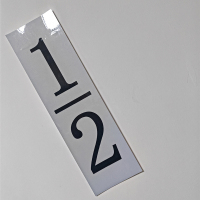 HENUO 安全警示热转印银色反光标识 380mm*110mm 张