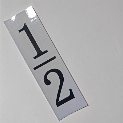 HENUO 安全警示热转印银色反光标识 380mm*110mm 张