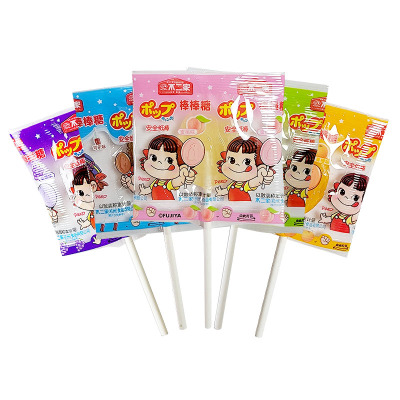 不二家散装果味棒棒糖不二家水果棒棒糖多种水果味混装结婚喜糖500g