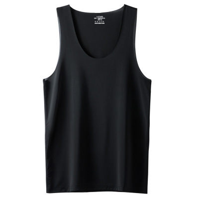 男士圆领无袖T恤夏季新款冰丝宽肩背心180克升级透气速干坎肩打底