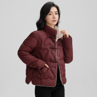 羽绒棉服2024韩版新款冬季加厚棉袄棉衣宽松百搭立领短款外套女装
