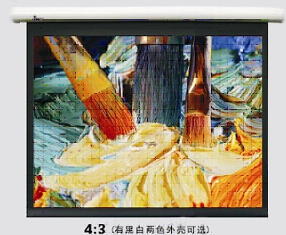 全新JK经科I200系列4:3 150寸白塑高清电动幕