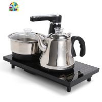 全自动上水壶泡茶专用烧水壶电热茶台一体功夫茶具桌嵌入式电茶炉 FENGHOU 黑色全自动37*20cm(防烫壶锅)