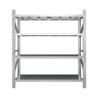 臻远 ZY-BXGHJ-05 不锈钢货架201材质四层仓储货架 300kg主架