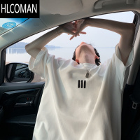 HLCOMANMTVO男士短袖t恤夏季薄款宽松圆领半袖体恤衫上衣