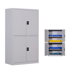 班龙工具储物柜四门灰白色台