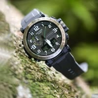casio旗舰店卡西欧手表男太阳能电波protrek防水户外运动登山表防水电子男士手表运动石英表男 PRW-6600