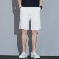 七色短裤男夏季轻薄弹力柔软商务直筒休闲中裤百搭纯色新款五分裤