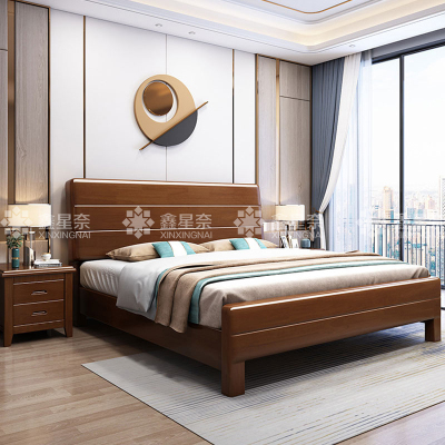鑫星奈XXN4031127实木床宿舍家具1.8米双人床含一个床头柜