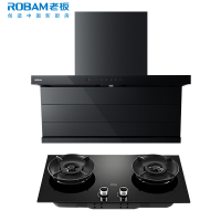 老板(ROBAM)油烟机烟灶套餐两件套顶侧双吸触控式27.5立方5.2灶具厨电套装27A17-D1U+55B7A-D2