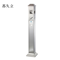 苏久立不锈钢垃圾桶烟蒂柱灭烟桶带烟灰缸室外电梯口立式屋顶式不锈钢烟灰柱