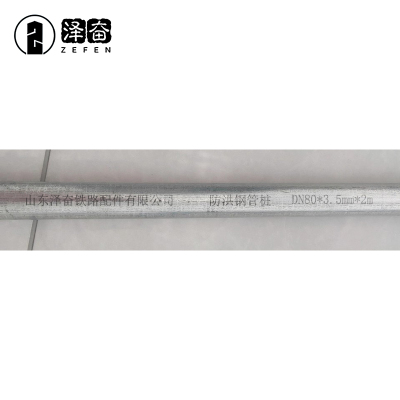 泽奋 防洪钢管桩 DN80*3.5mm*2m 根
