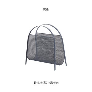 森美人北欧落地简易收纳架置物架铁艺小书架简约报刊架小型书报架杂志架