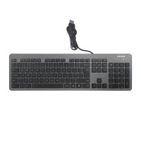 杰储(GCHUL) J140 有线 剪刀脚式按键键盘 (计价单位:个) 黑色