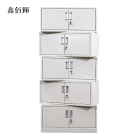 鑫佰狮钢制文件柜档案柜财务凭证柜带锁储物柜铁皮柜书柜分五节文件柜