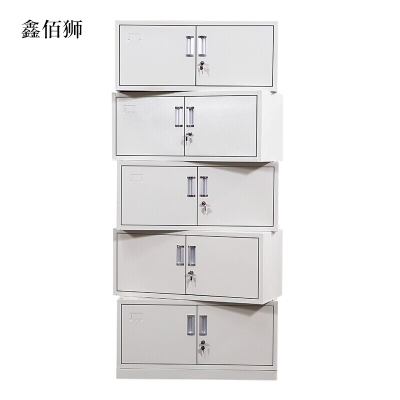 鑫佰狮钢制文件柜档案柜财务凭证柜带锁储物柜铁皮柜书柜分五节文件柜