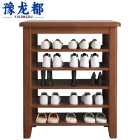 豫龙都鞋架木质个