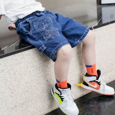 男童牛仔短裤夏款中大童五分裤2021新款帅气宝宝韩版嘻哈街舞裤潮休闲裤男名瑞德