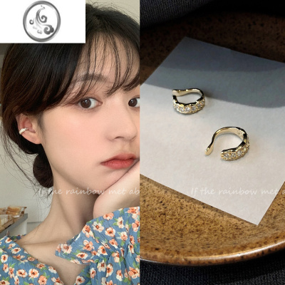 JiMi法式高级感锆石耳夹2022年新款潮耳骨夹无耳洞女简约小众耳环耳饰