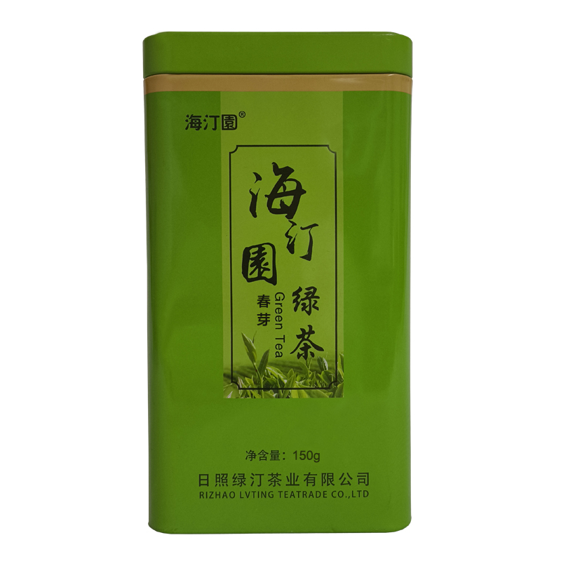 海汀園绿茶春芽150g 罐